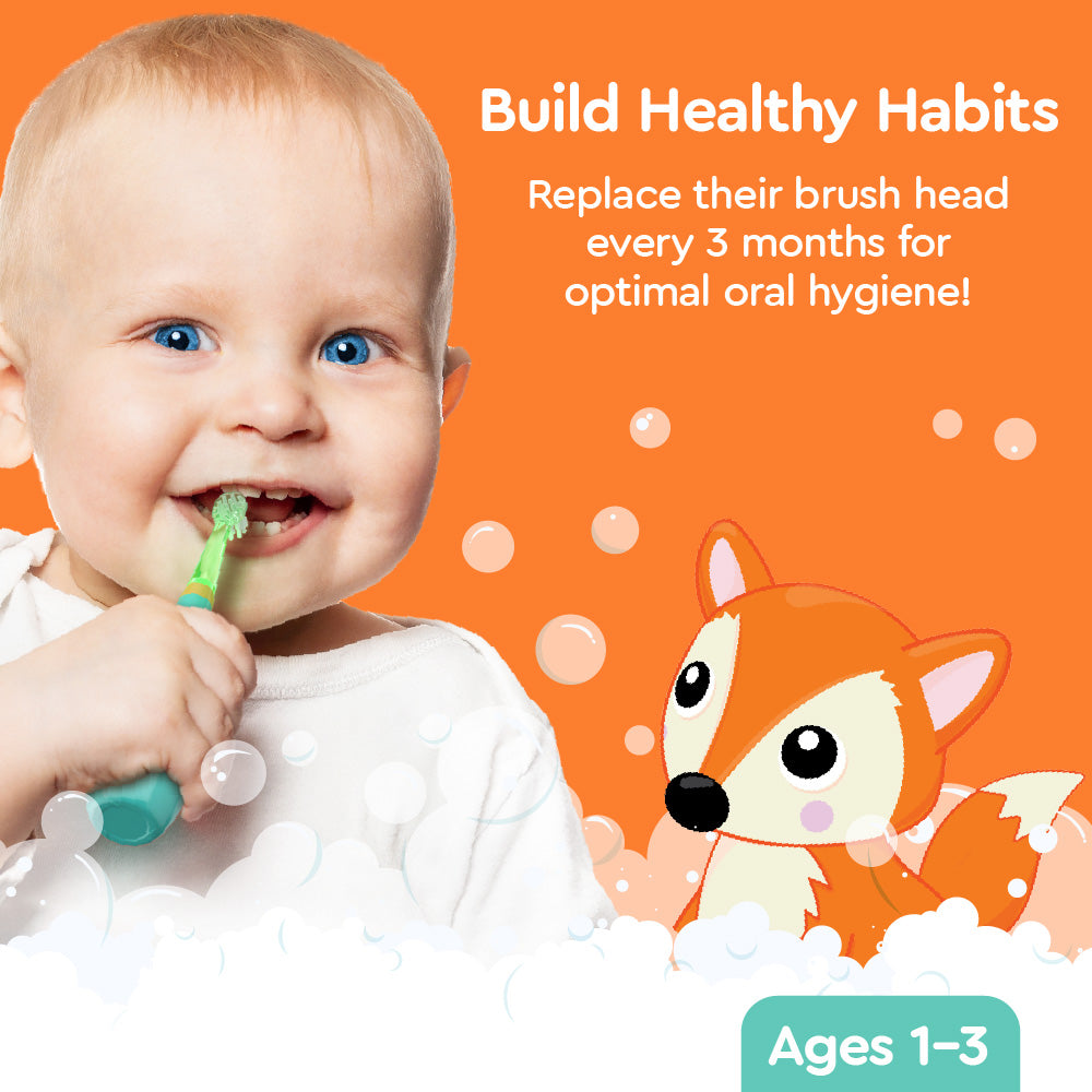 Little Brusheez® Toddlers’ 2Pack Replacement Brush Heads Fuzzy the