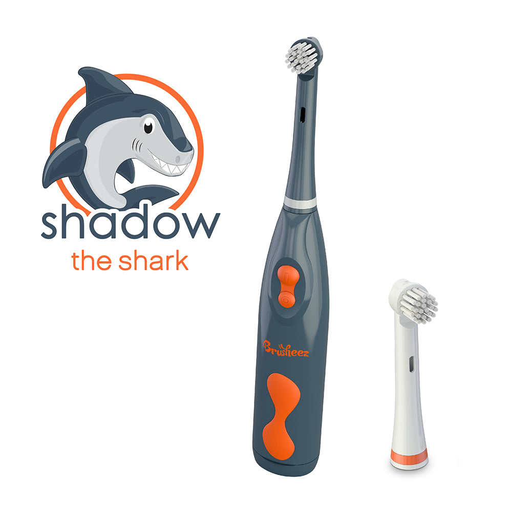 Replacement Brush Heads 2 Pack -  Shadow the Shark | Brusheez®