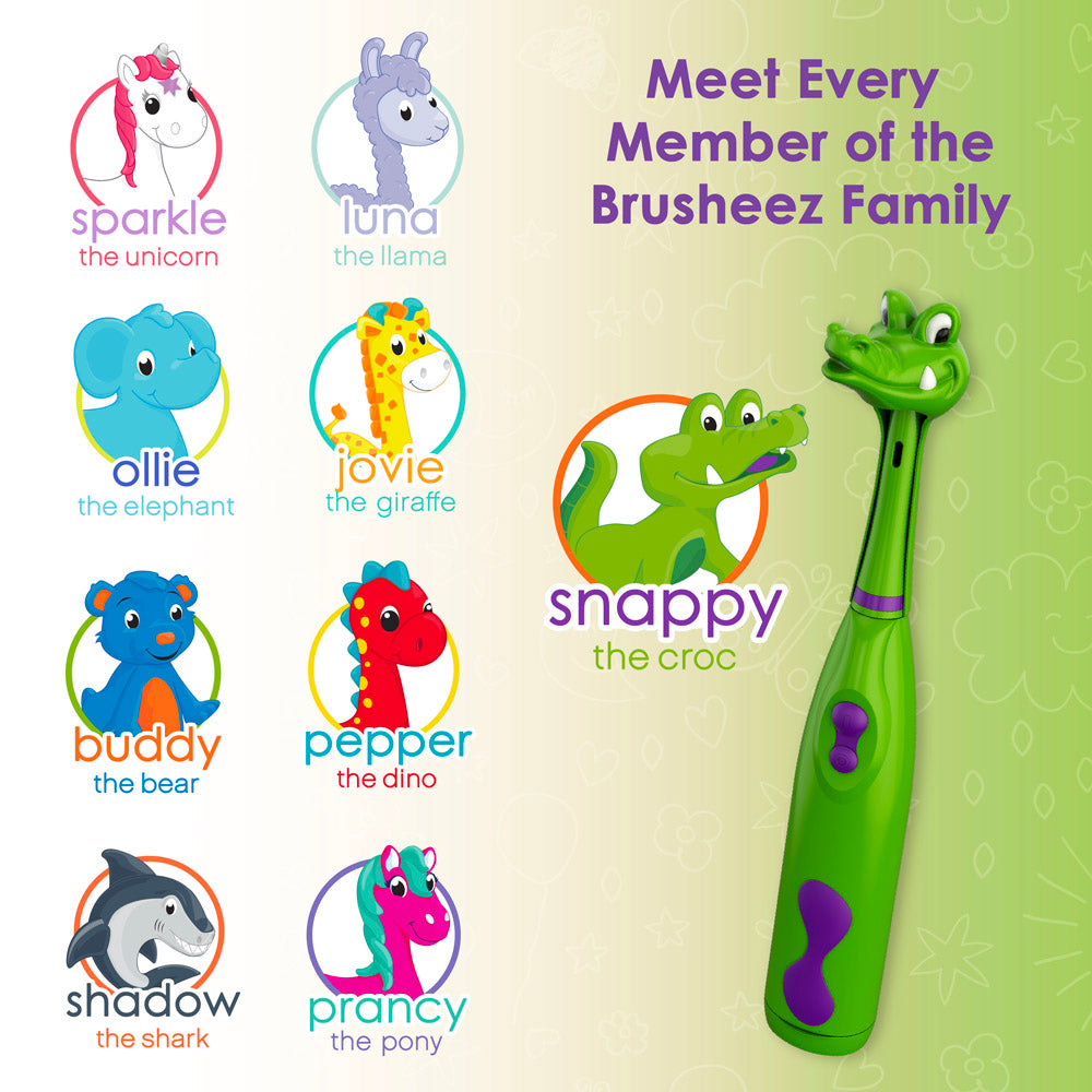 Brusheez® Kids' Electric Toothbrush Set - Snappy the Croc