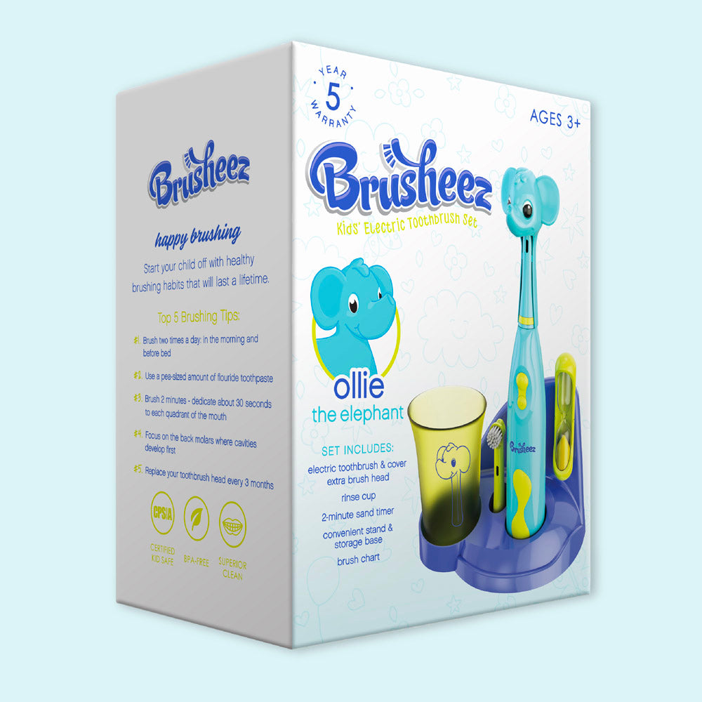Brusheez® Kids’ Electric Toothbrush Set - Ollie the Elephant