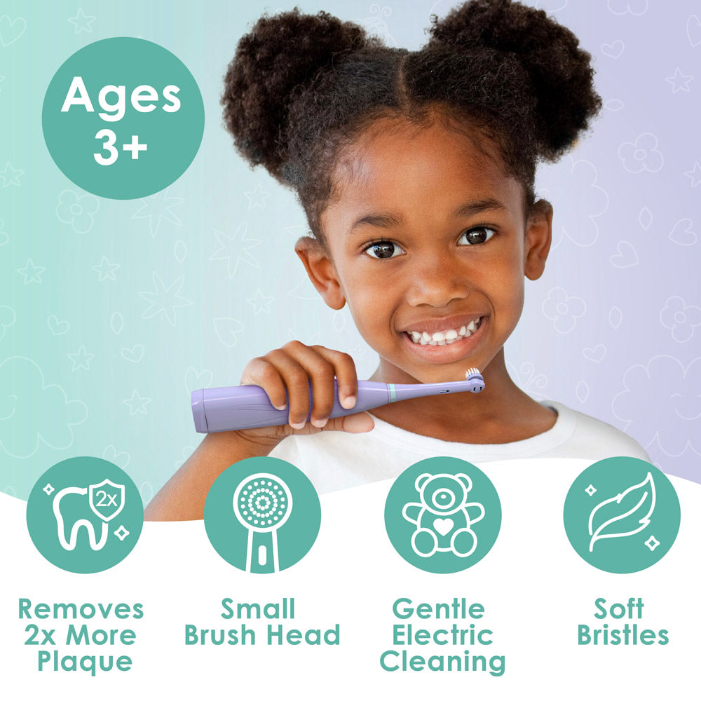 summer infant electric toothbrush Brusheez Kids Ages 3+ Luna The Llama Soft Bristles Electric Toothbrush Set