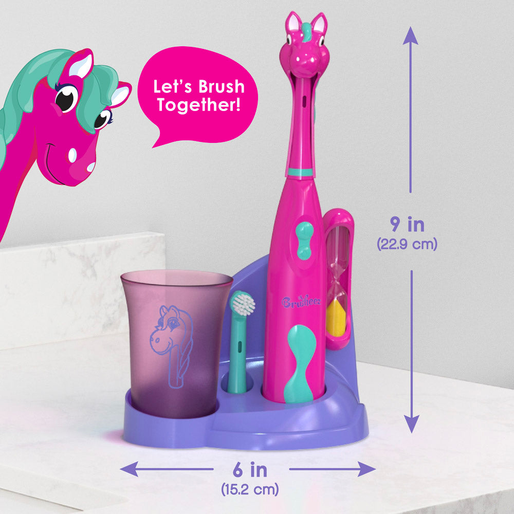 Brusheez® Kids’ Electric Toothbrush Set - Prancy the Pony
