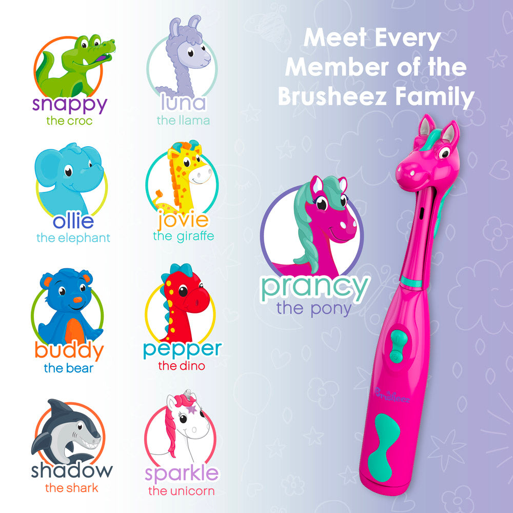 Brusheez® Kids’ Electric Toothbrush Set - Prancy the Pony