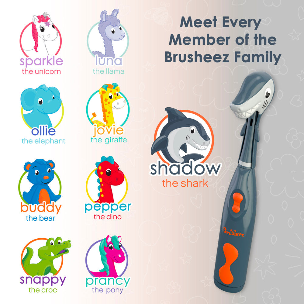 Brusheez® Kids’ Electric Toothbrush Set - Shadow the Shark