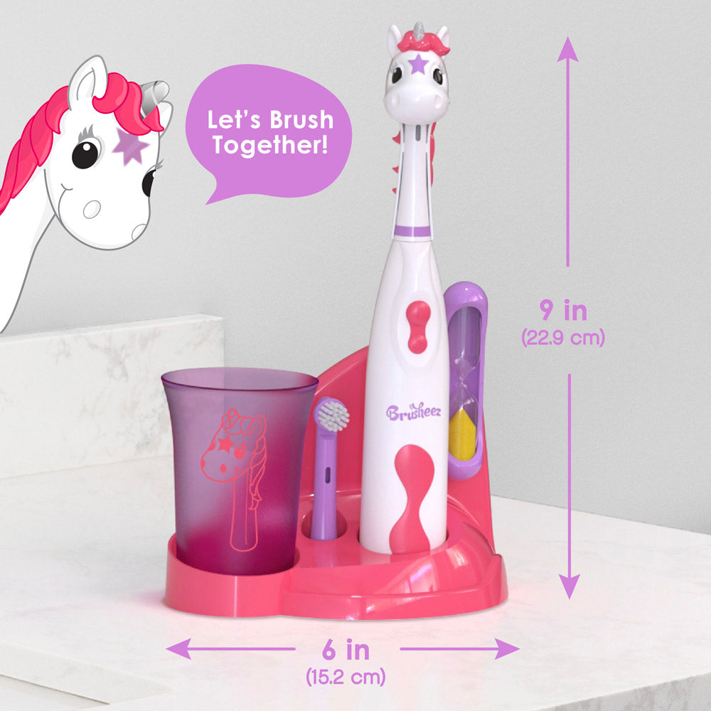 Brusheez® Kids’ Electric Toothbrush Set - Sparkle the Unicorn